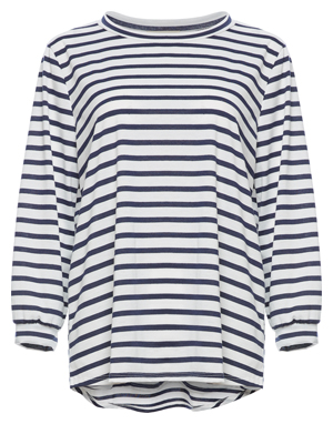 Round Neck Striped Top