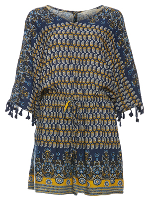 V-Neck Printed Romper