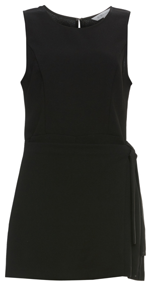 BCBGeneration Front Overlap Sleeveless Woven Romper