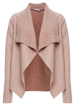 Shearling Drape Jacket