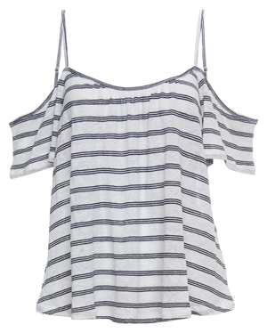 BB Dakota Striped Cross Back Top
