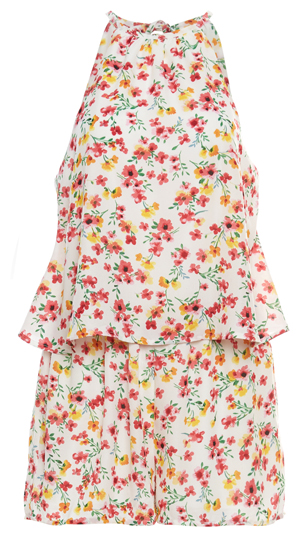 Jack by BB Dakota Sleeveless Floral Romper