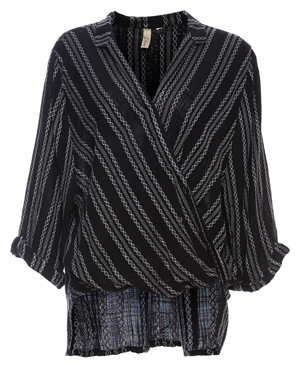 Surplice Long Sleeve Top