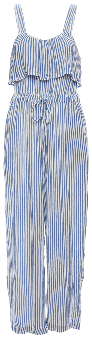 Scoop Neck Striped Jumpsuit