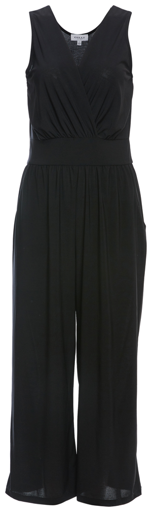 Elsa Cropped Surplice Sleeveless Jumpsuit