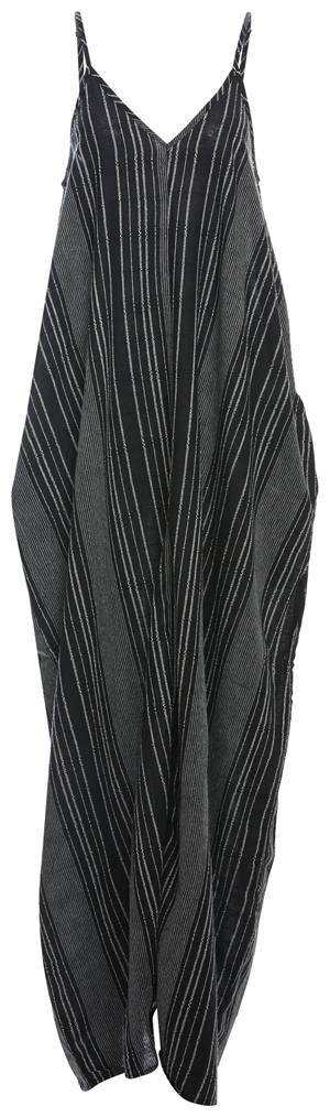 V-Neck Printed Sleeveless Slip Dress
