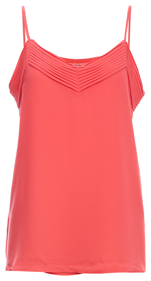 V-Neck Pleated Sleeveless Top