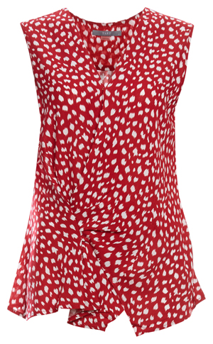 Tart Collections Front Knot Sleeveless Top