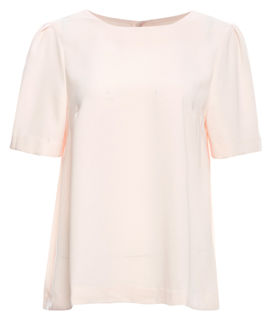 Button Back Short Sleeve Top
