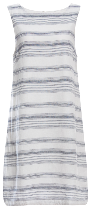 Beach Lunch Lounge Striped Sleeveless Dress