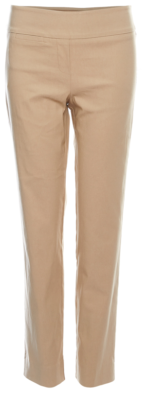 Margaret M Side Slit Slim Leg Pant