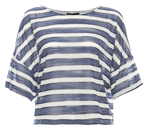 Featherweight Striped Relaxed Tee