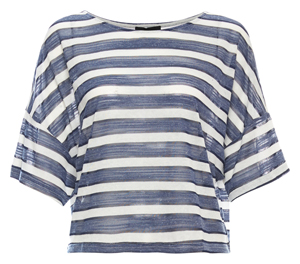 Featherweight Striped Relaxed Tee
