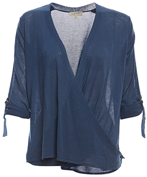 Mystree Surplice 3/4 Sleeve Top
