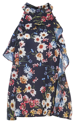 Parker Draped Ruffle Halter Top