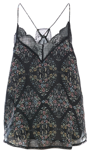Printed Lace Camisole