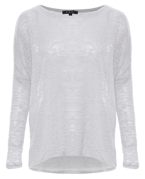 Scoop Neck Long Sleeve Knit Top
