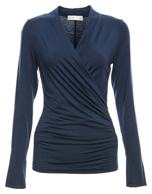 Alexis Surplice Long Sleeve Top