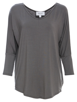 Pleated Back Dolman Sleeve Top