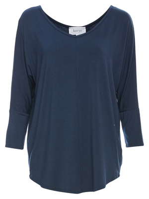 Pleated Back Dolman Sleeve Top
