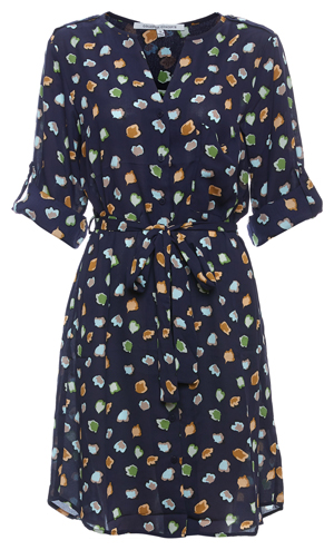 Printed Tie Waist Dress