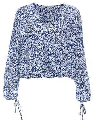 Collective Concepts Surplice Printed Top