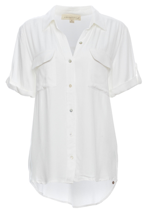 Two Pocket Short Sleeve Front Top