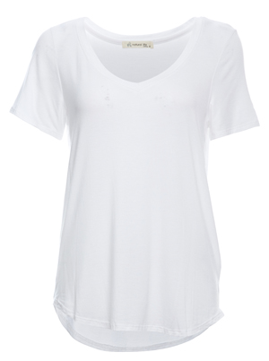 Micro Modal Slim V-Neck Tee