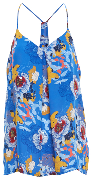 V-Neck Printed Sleeveless Top