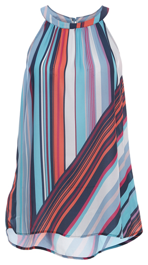 Daniel Rainn High Neck Printed Top