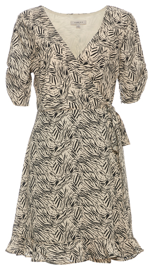 Short Sleeve Printed A-Line Dress