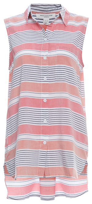 Beach Lunch Lounge Sleeveless Button Down