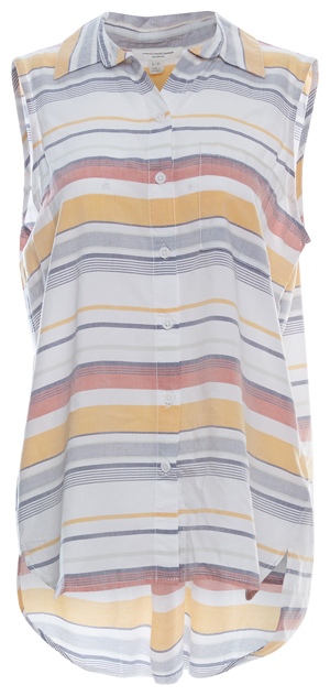 Beach Lunch Lounge Sleeveless Button Down