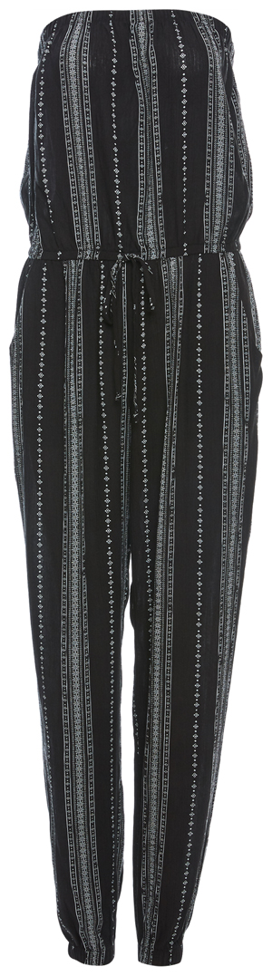 Strapless Tie Waist Jumpsuit