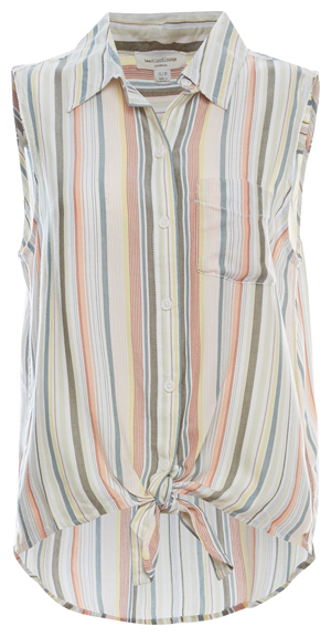Beach Lunch Lounge Sleeveless Button Down