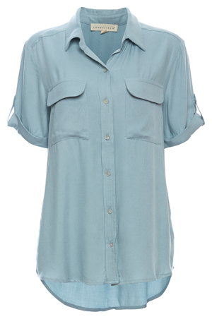Two Pocket Short Sleeve Front Top