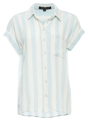 Velvet Heart Short Dolman Sleeve Striped Shirt