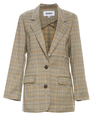 BB Dakota Plaid Loose Blazer