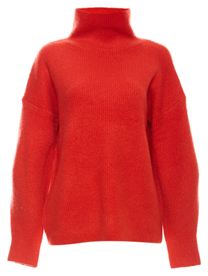 French Connection Urban Flossy High Neck Ribbed
