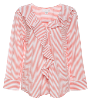 Velvet by Graham & Spencer Stripe Long Sleeve Top