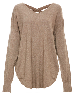 Open Back Knit Top