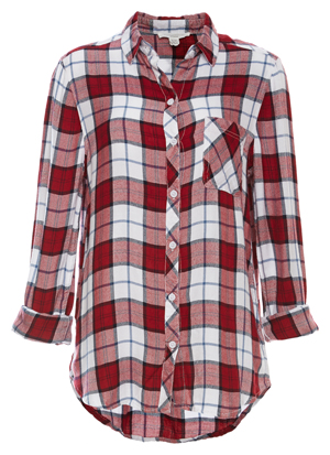 Beach Lunch Lounge Charley Plaid Top