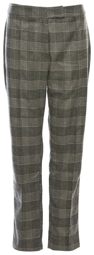 Plaid High Rise Trousers