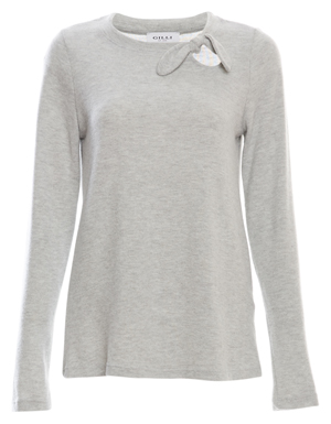 Side Tie Long Sleeve Top