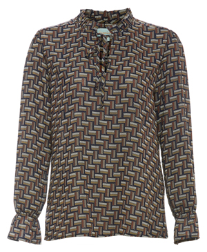 Pleated Neck Blouse