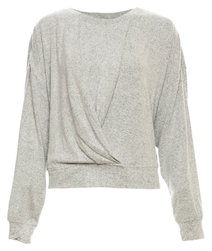 Faux Front Knot Pullover