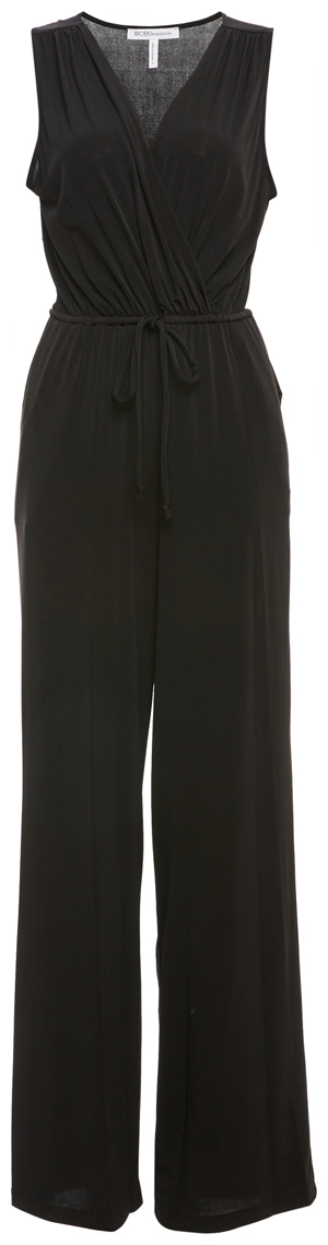 BCBGeneration Sleeveless Surplice Jumpsuit