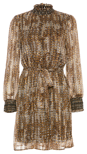 Daniel Rainn High Neck Long Sleeve Dress