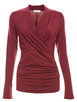 Alexis Surplice Long Sleeve Top