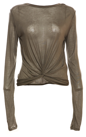 Ruched Twist Front Top